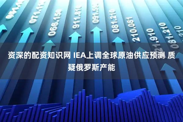 资深的配资知识网 IEA上调全球原油供应预测 质疑俄罗斯产能