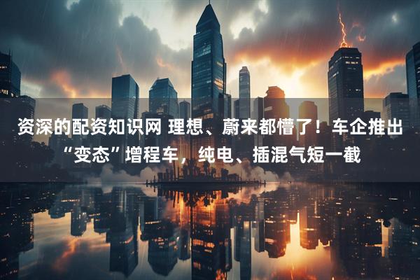 资深的配资知识网 理想、蔚来都懵了！车企推出“变态”增程车，纯电、插混气短一截